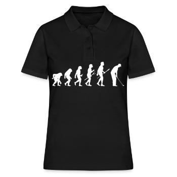 Evolution Golf Golfer Terrain de golf - Polo Femme - noir - Devant - Ailine (174cm)