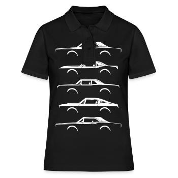 MUSCLE CAR Gift US Car Meet for Auto - Polo Femme - noir - Devant - Ailine (174cm)