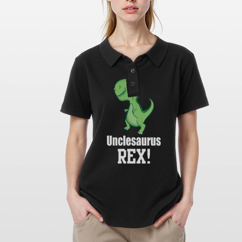 uncle saurus rex unclesaurus uncle man father Women's Polo Shirt