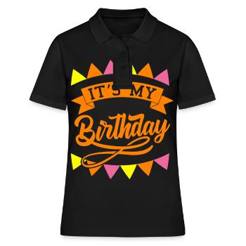 Cadeau d'anniversaire garçon anniversaire garçon - Polo Femme - noir - Devant - Ailine (174cm)