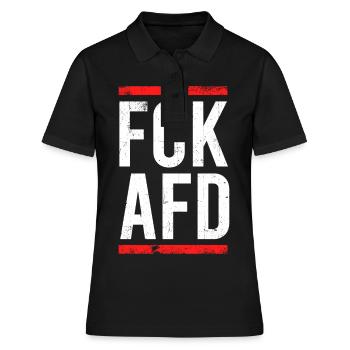 Fck Afd Politique Anti-Politique Pour les manifestants - Polo Femme - noir - Devant - Ailine (174cm)
