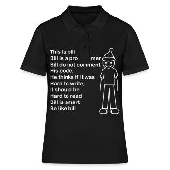 Programmer for Developers Developer Lustiger - Women's Polo Shirt - black - Front - Ailine (174cm)