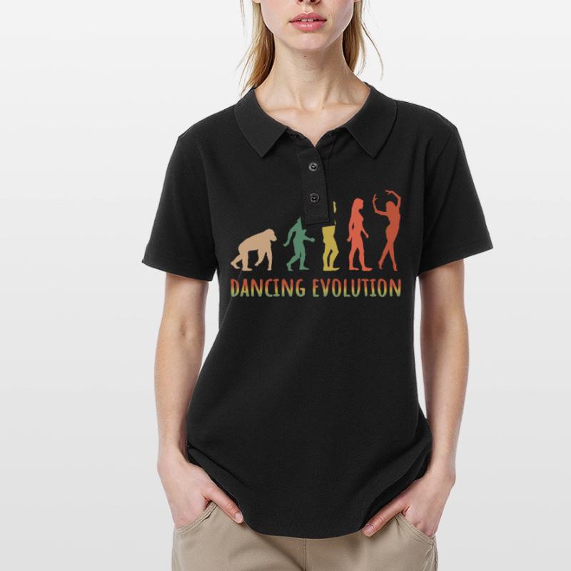 dancing evolution dance dance development women Women's Polo Shirt