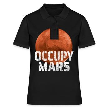 Occupy Mars Mission Vers Mars Espace Cadeau - Polo Femme - noir - Devant - Ailine (174cm)