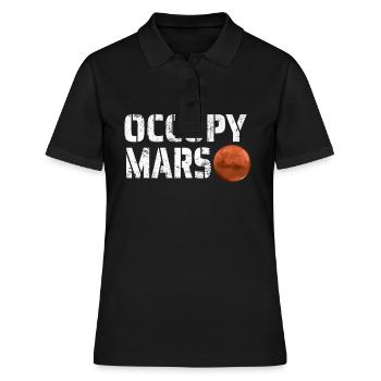Occupy Mars Mission Vers Mars Espace Cadeau - Polo Femme - noir - Devant - Ailine (174cm)