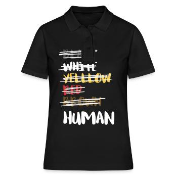 Anti-Racisme Antiracisme - Anti-Racisme - Polo Femme - noir - Devant - Ailine (174cm)