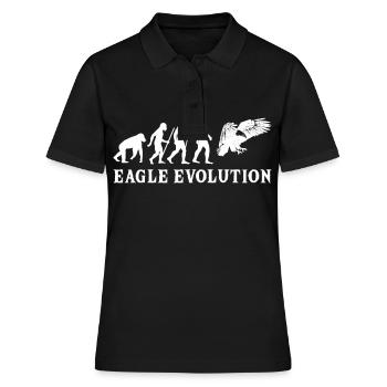 eagle evolution eagle grab bird development bird - Women's Polo Shirt - black - Front - Ailine (174cm)