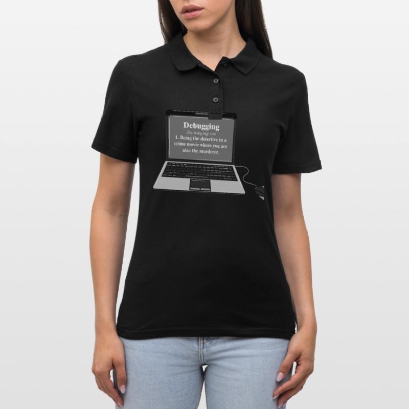 Drôle d’ordinateur debugging Programmeur Design Polo Femme