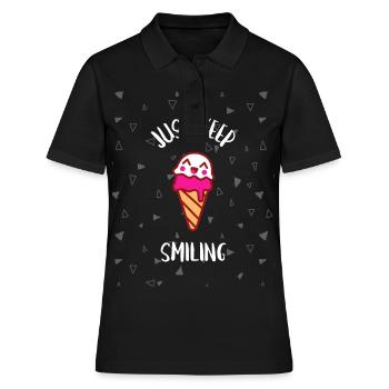 ice baby it is not for my for the baby eis für - Polo Femme - noir - Devant - Ailine (174cm)
