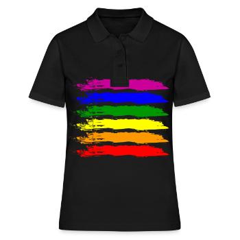 PRIDE FLAG LGBT Pride Gay Pride Month LGBTQ Drapeau - Polo Femme - noir - Devant - Ailine (174cm)