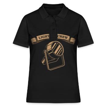 LIGHTING CREW VINTAGE LIGHTING TECHNICIAN - Women's Polo Shirt - black - Front - Ailine (174cm)