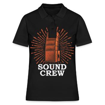 SOUND CREW Techniciens de l’événement - Polo Femme - noir - Devant - Ailine (174cm)