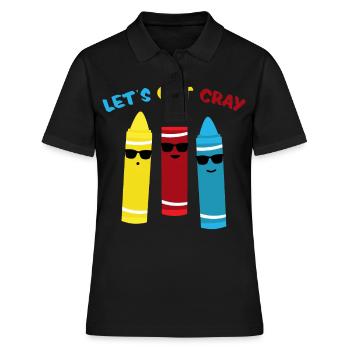 Crayons de cire Crayons à la craie Peinture - Polo Femme - noir - Devant - Ailine (174cm)