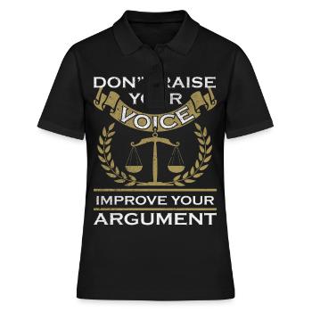 Avocat juriste avocat avocat - Polo Femme - noir - Devant - Ailine (174cm)
