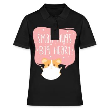 Hamster - Frauen Polo Shirt - Schwarz - Vorne - Ailine (174cm)