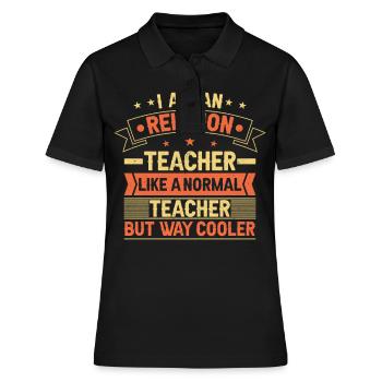 Teacher of Religion Religious Education - Women's Polo Shirt - black - Front - Ailine (174cm)