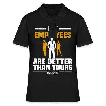 Team Entrepreneur Startup Stolzer Chef Kollegen - Frauen Polo Shirt - Schwarz - Vorne - Ailine (174cm)