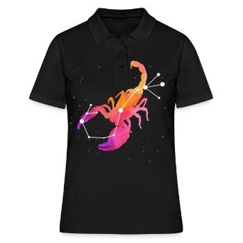 Scorpion Signe astrologique Horoscope Astrologie - Polo Femme - noir - Devant - Ailine (174cm)