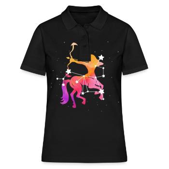 Sagittaire Signe astrologique Horoscope Astrologie - Polo Femme - noir - Devant - Ailine (174cm)