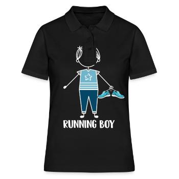 Jogging Running Running Coureurs - Polo Femme - noir - Devant - Ailine (174cm)