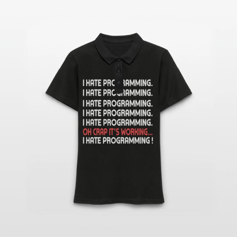 PC Programmieren Coden Programm Internet Computer Frauen Polo Shirt