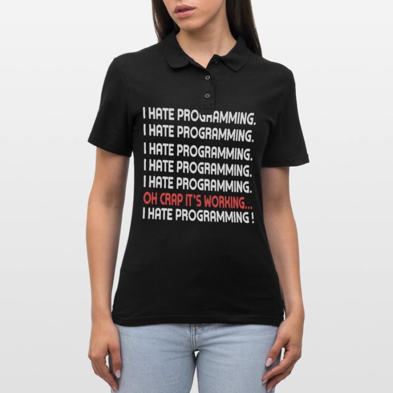 PC Programmieren Coden Programm Internet Computer Frauen Polo Shirt