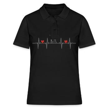 Deer Deer Cow Roe Deer Roe Deer Forest Forest Deer - Women's Polo Shirt - black - Front - Ailine (174cm)