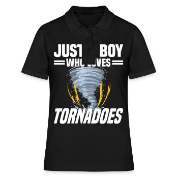 Tornadojäger Tornado Tornado Chaser Wirbelsturm - Frauen Polo Shirt - Schwarz - Vorne - Ailine (174cm)