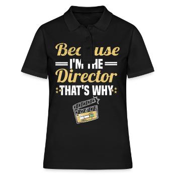 Director Filmmaker Feature Film Film - Women's Polo Shirt - black - Front - Ailine (174cm)