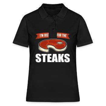Grillen Grill BBQ Grillsaison Koch Grillkönig Gril - Frauen Polo Shirt - Schwarz - Vorne - Ailine (174cm)