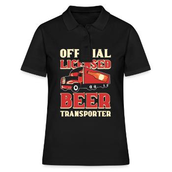Bier Lieferant Bierfahrer Bierkönig Bier Disponent - Frauen Polo Shirt - Schwarz - Vorne - Ailine (174cm)