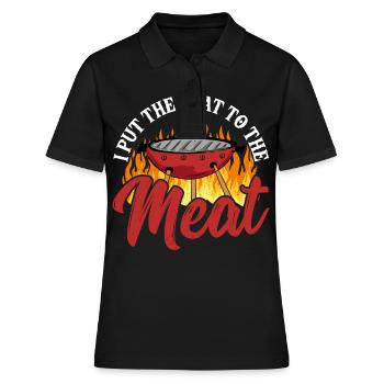 Grillades Grill BBQ Viande Grill Master Grilling - Polo Femme - noir - Devant - Ailine (174cm)