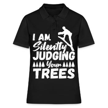 Arboriculteurs Bûcherons Bûcherons Forestiers Forestiers Forestiers - Polo Femme - noir - Devant - Ailine (174cm)