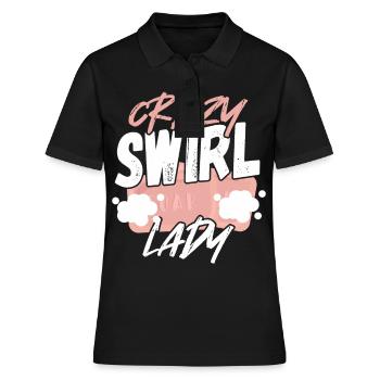 Crazy Swirl Lady Savon Fabrication Savon Cuisson - Polo Femme - noir - Devant - Ailine (174cm)