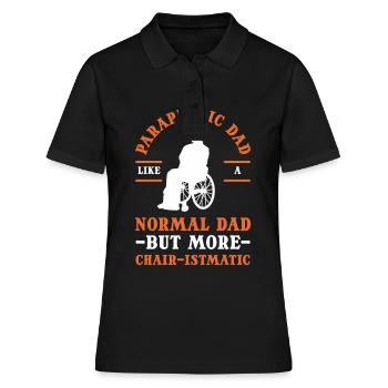 Amputierter Amputation Regierung körperlich - Frauen Polo Shirt - Schwarz - Vorne - Ailine (174cm)