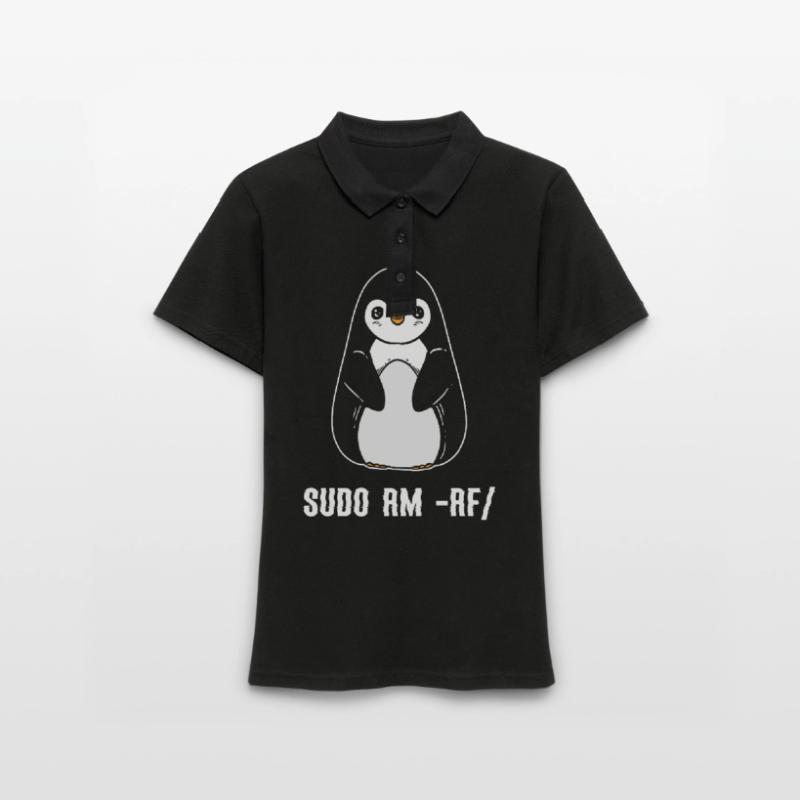 sudo rm rf / Linux Computer Programmer Frauen Polo Shirt