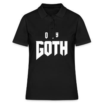 Amant gothique Oh my Goth - Polo Femme - noir - Devant - Ailine (174cm)