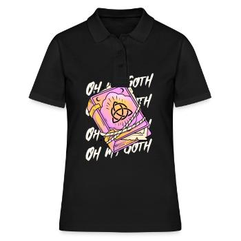 Pastel Goth Oh My Goth - Frauen Polo Shirt - Schwarz - Vorne - Ailine (174cm)