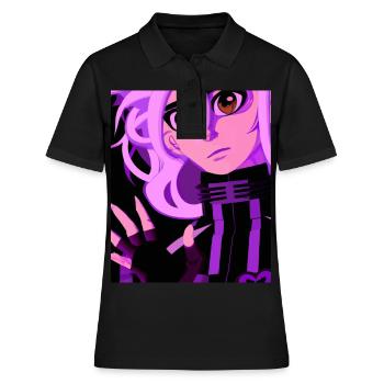 Goth Anime Vaporwave Sexy Goth Girl - Frauen Polo Shirt - Schwarz - Vorne - Ailine (174cm)