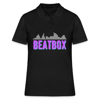 Beatboxer Beatbox Beatboxen Rapper Graffiti Rhytmu - Frauen Polo Shirt - Schwarz - Vorne - Ailine (174cm)