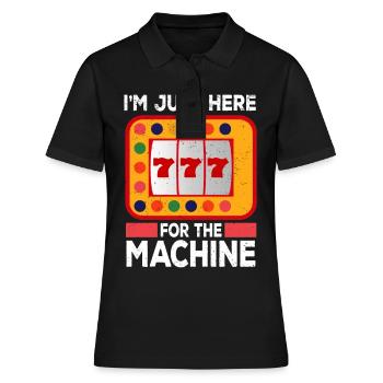Casino Gambling Slot Machine à sous Jeu de cartes - Polo Femme - noir - Devant - Ailine (174cm)