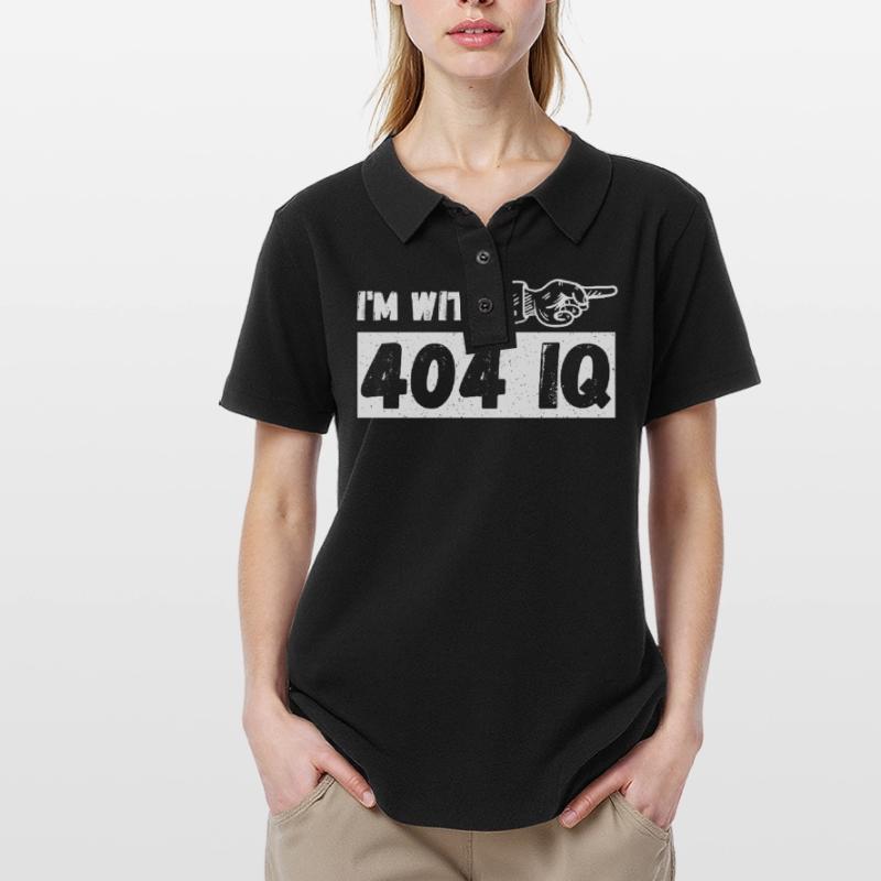 I'm with Stupid 404 Error Programmer Coding Frauen Polo Shirt