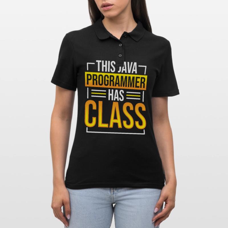 This Java Programmer has Class Programming Coding Women's Polo Shirt