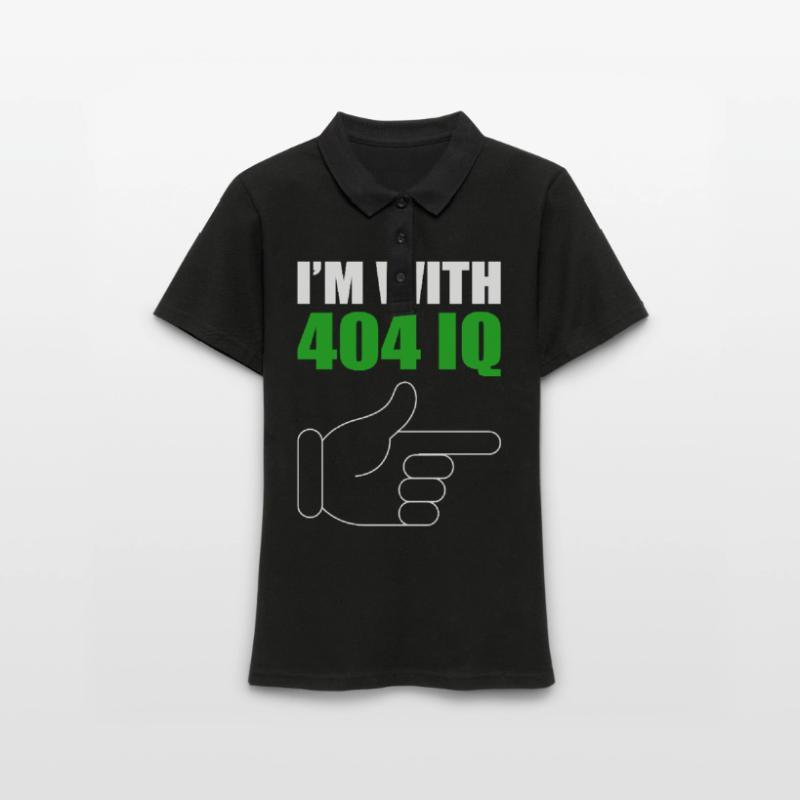 I'm with Stupid 404 Error Programmer Coding Women's Polo Shirt