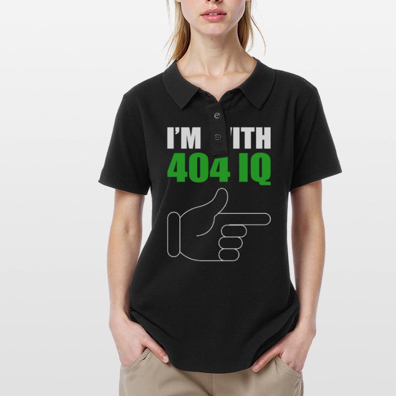 I'm with Stupid 404 Error Programmer Coding Women's Polo Shirt