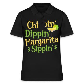 Chippin' Dippin' Margarita Sippin' Margarita Drink - Polo Femme - noir - Devant - Ailine (174cm)
