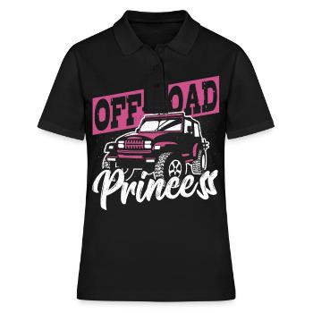 Off-Road Princess Offroading Off-Roading - Frauen Polo Shirt - Schwarz - Vorne - Ailine (174cm)