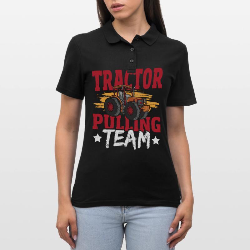 Tractor Pulling Team Tractor Puller Tractorpulling Women's Polo Shirt