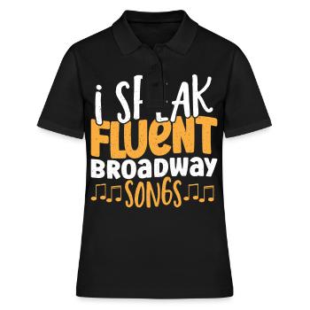 Broadway Musical Lover Musical Theater - Polo Femme - noir - Devant - Ailine (174cm)