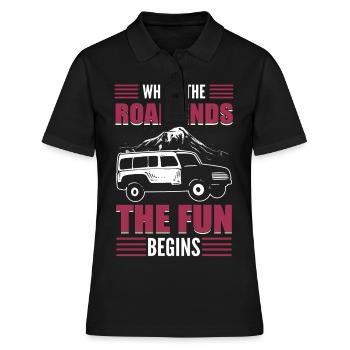 Tout-terrain hors route Course hors route hors route - Polo Femme - noir - Devant - Ailine (174cm)